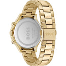 Hugo Boss Womens 1502628 Hera Gold Tone Stainless Steel Watch With Crystal Accents