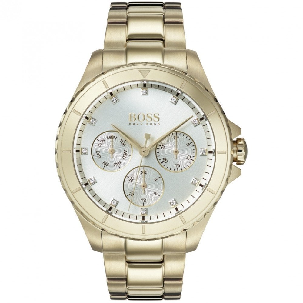 Hugo Boss dameur 1502445 Premiere guldfarvet rustfrit stål