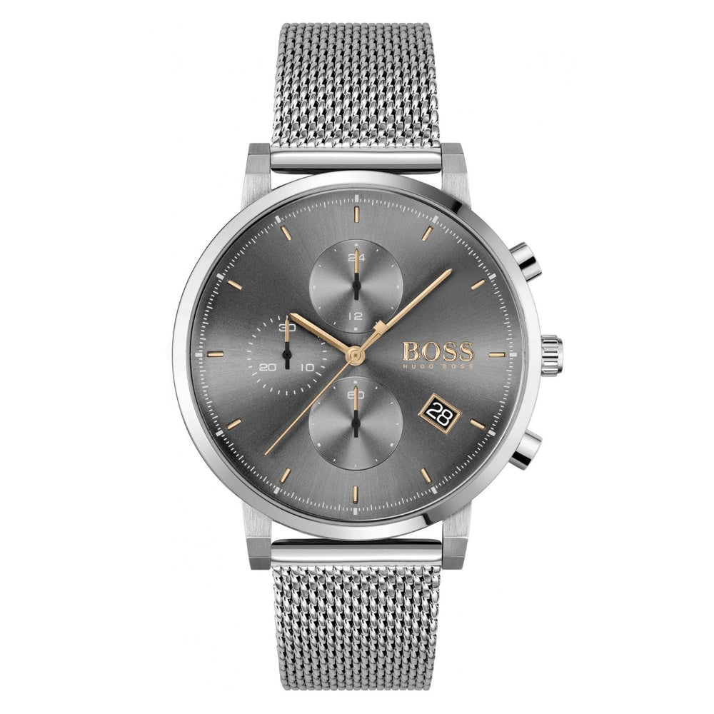 Hugo Boss Men S ur Associate Brushed stål roseguld Hb1513807