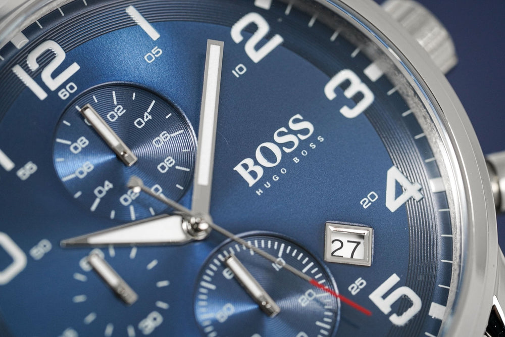 Hugo Boss ur Chronograph Aeroliner blå Hb1513183
