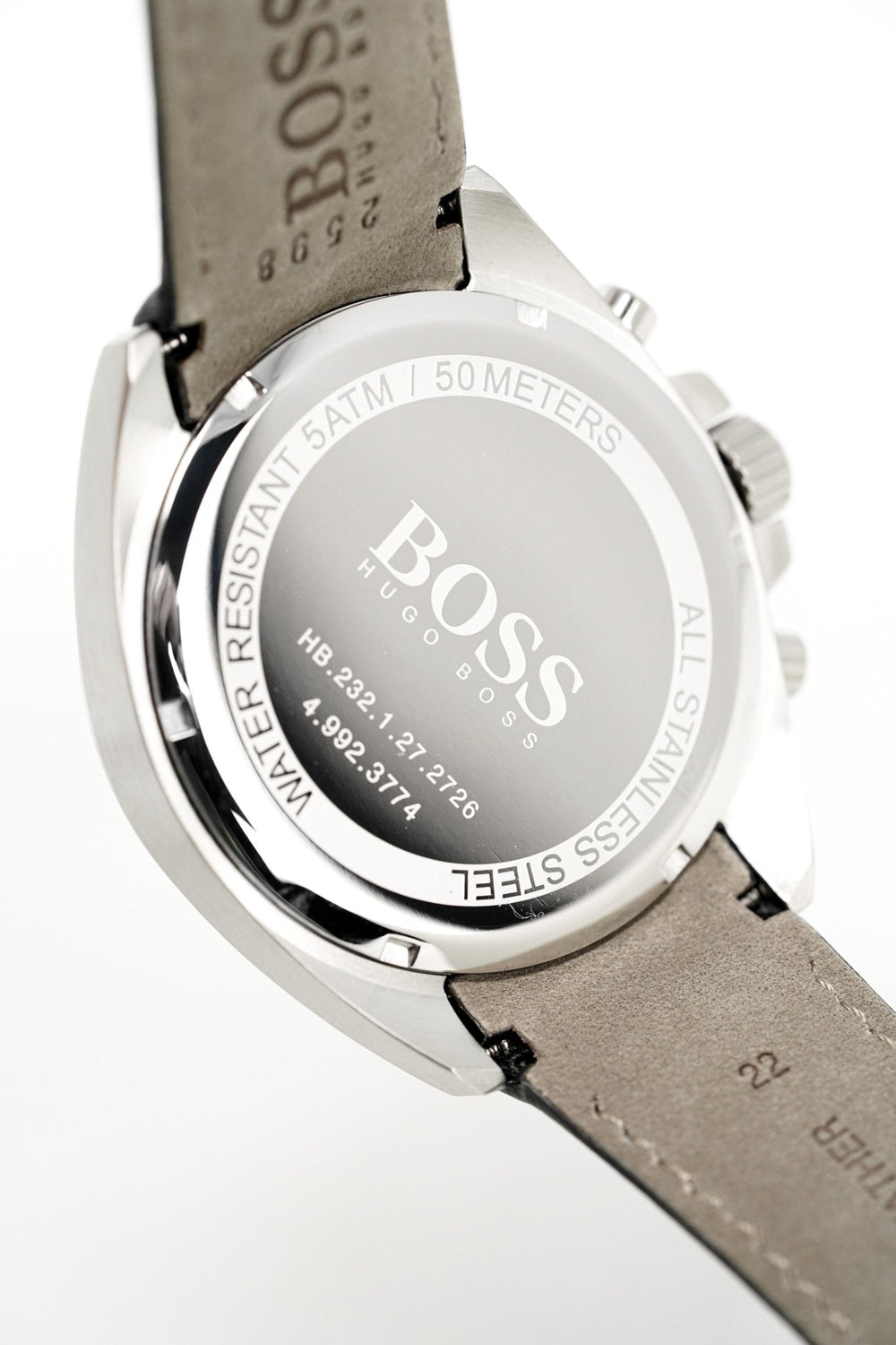 Hugo Boss Men S ur Chronograph sort Driver læder Hb1513085