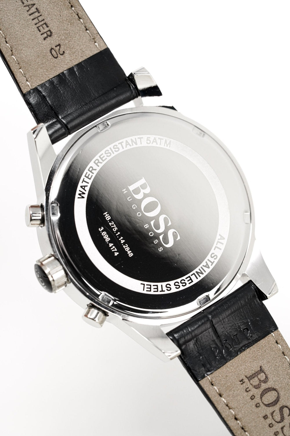 Hugo Boss Men S ur Chronograph blå Jet læder Hb1513283