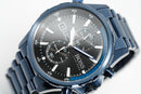Hugo Boss Men S ur Chronograph Globetrotter blå PVD-belægning Hb1513824