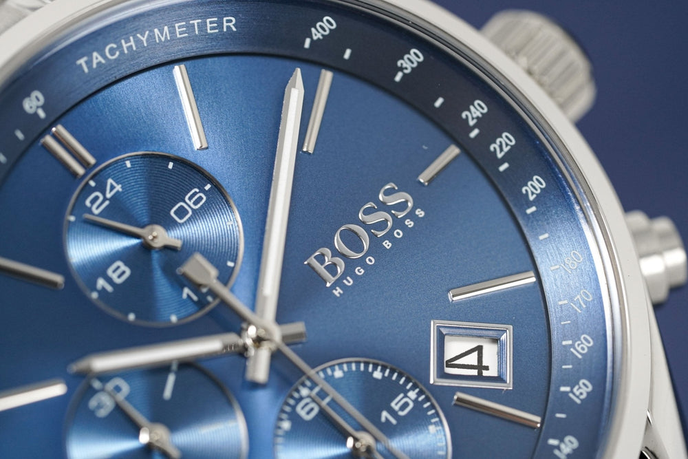 Hugo Boss Men S ur Chronograph Grand Prix blå Hb1513478