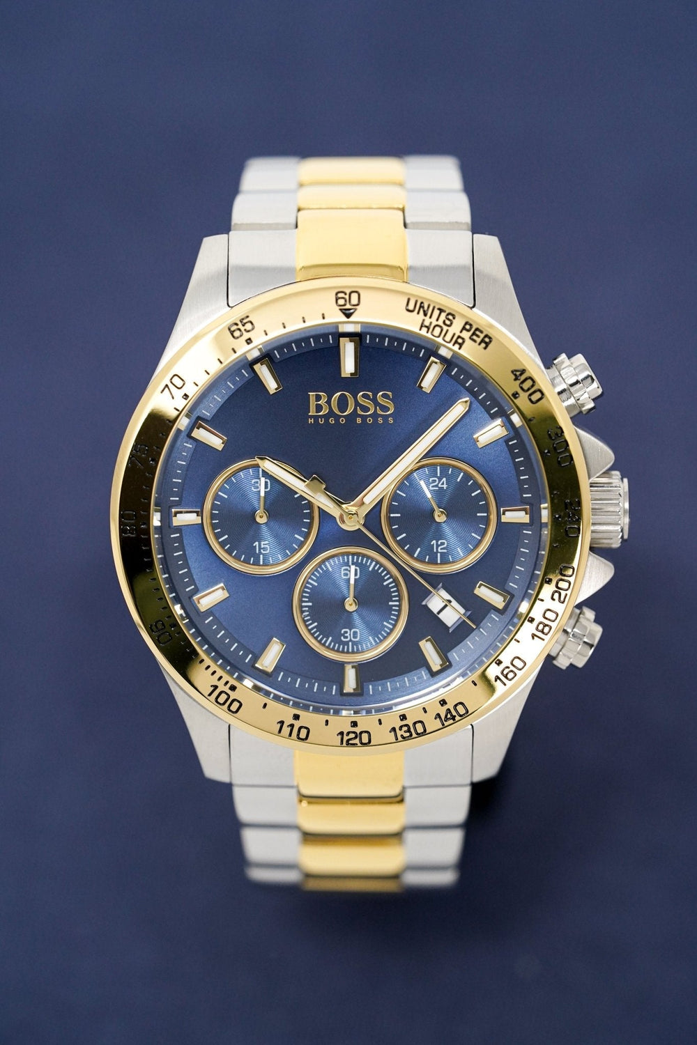 Hugo Boss ur Chronograph Hero tofarvet blå Hb1513767