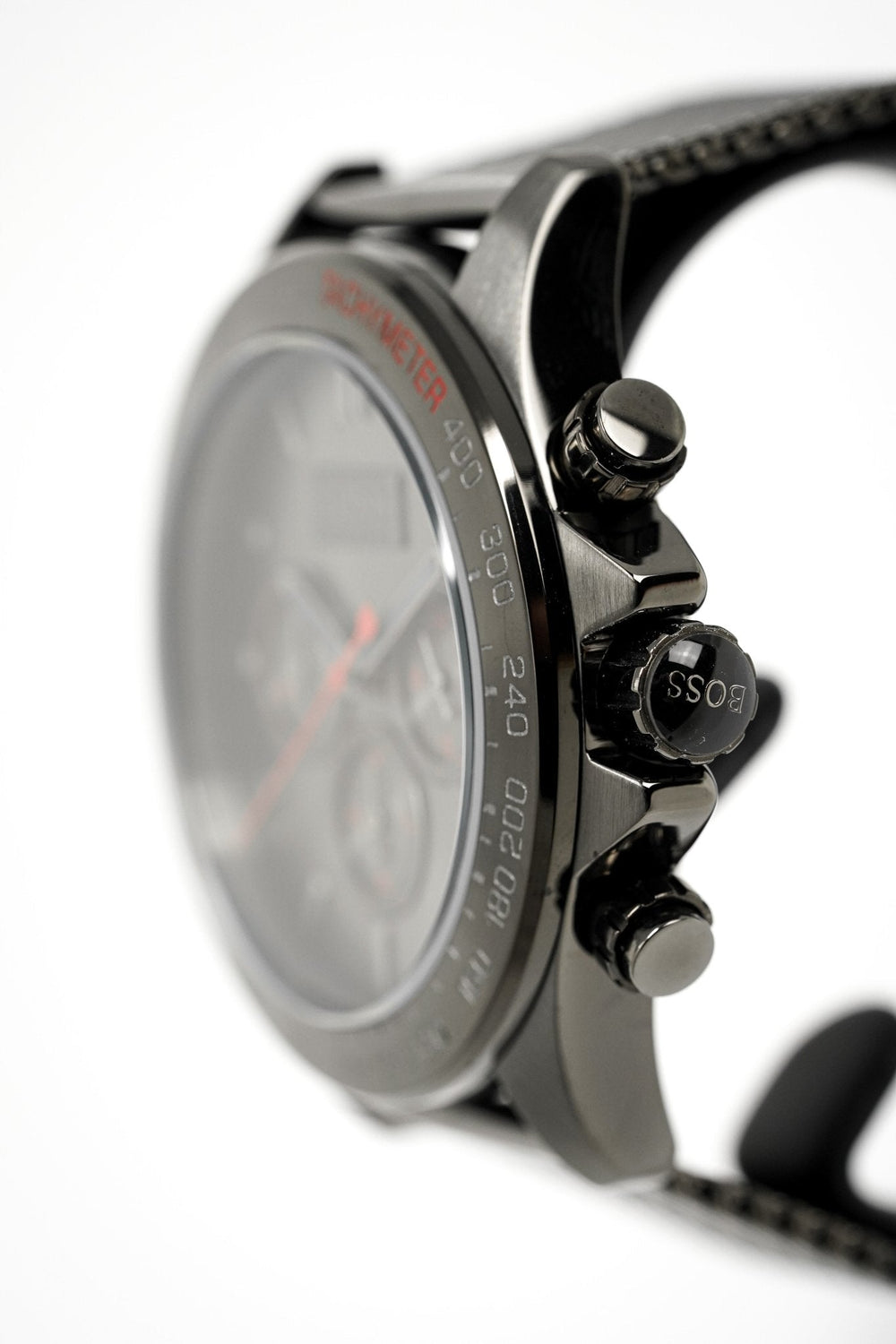 Hugo Boss Men S ur Chronograph Ikon grå meshlænke Hb1513443