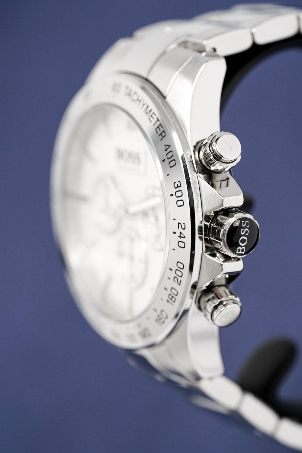 Hugo Boss Men S ur Chronograph Ikon sølv Hb1512962