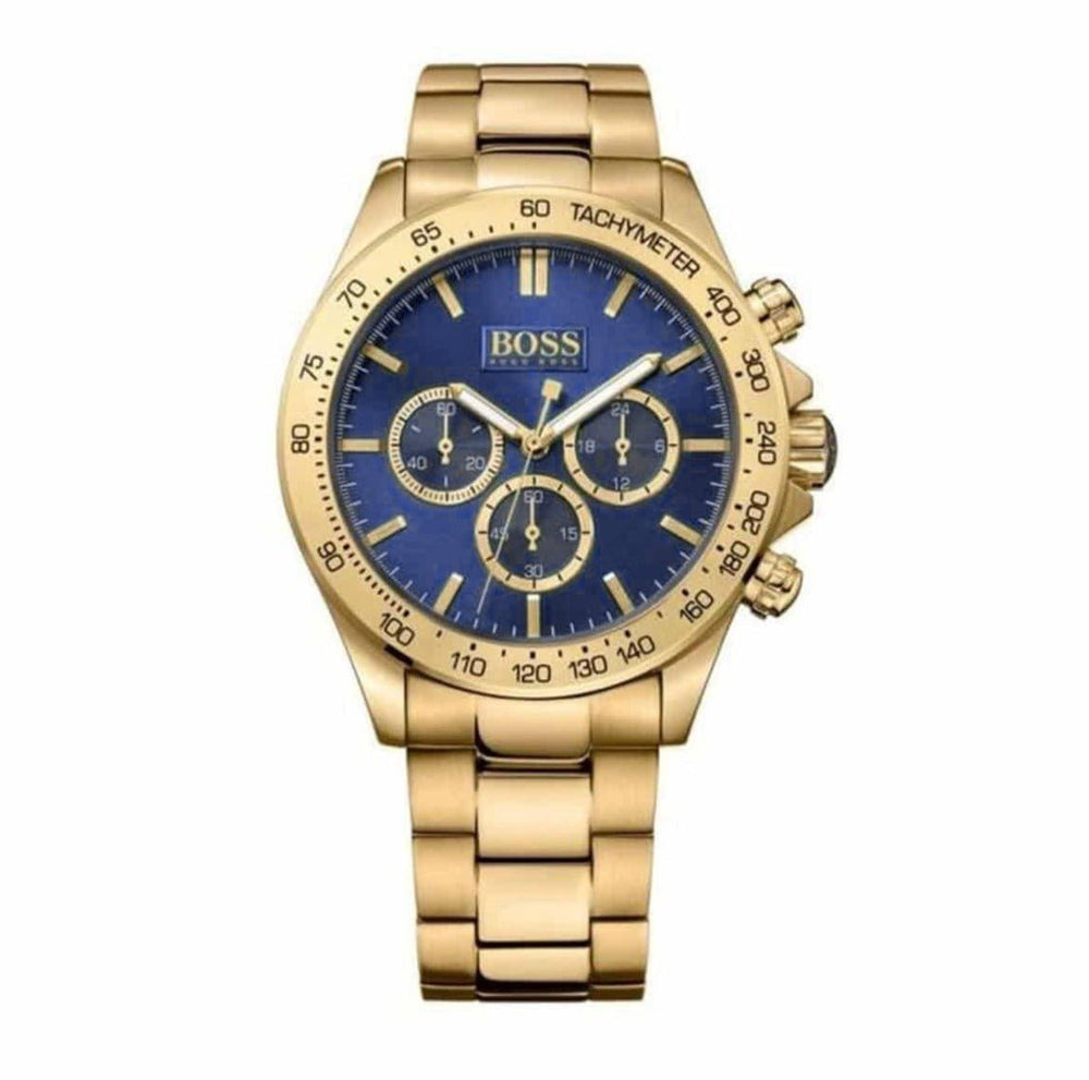 Hugo Boss Men S ur Chronograph Ikon guldfarvet Hb1513340