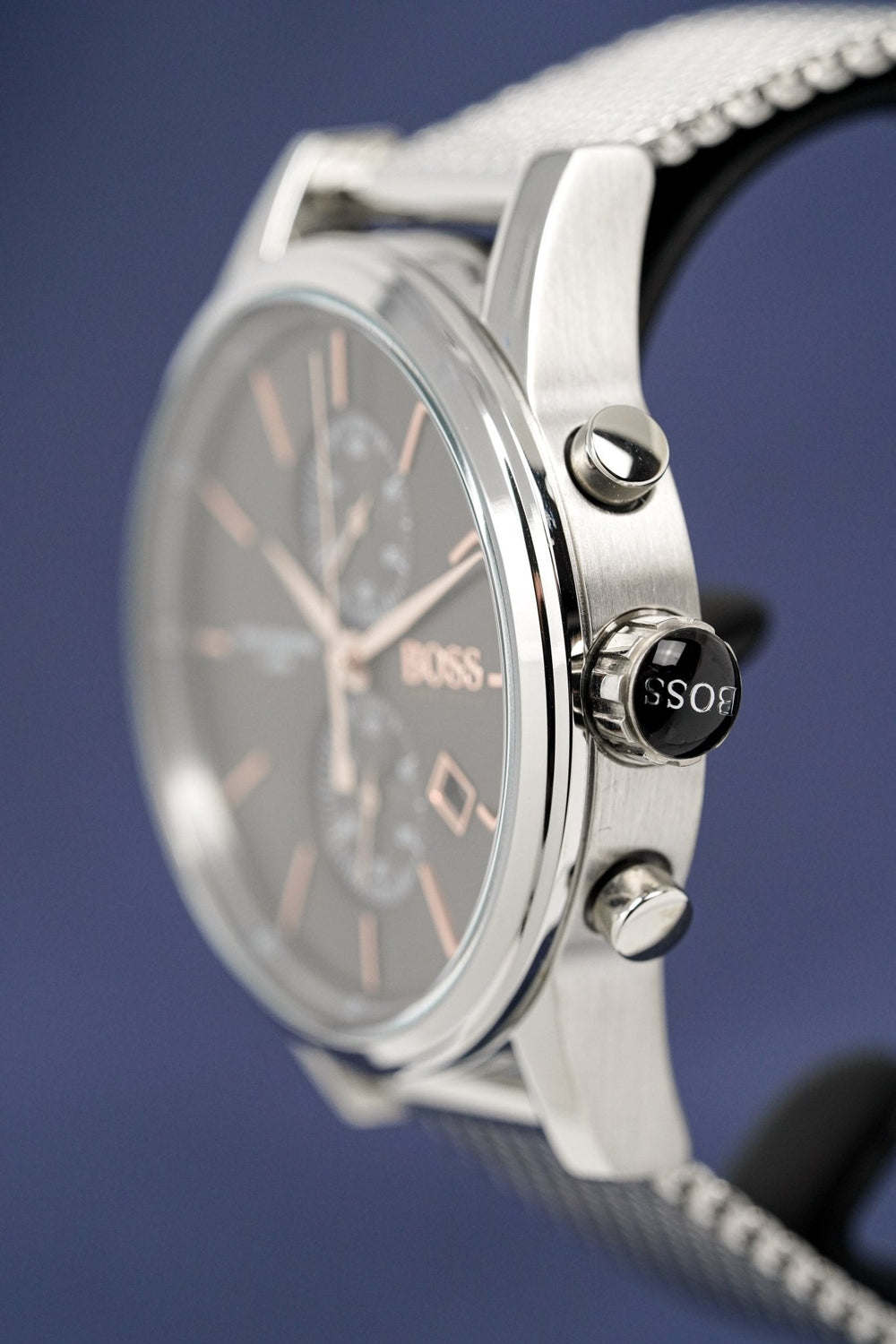 Hugo Boss Men S ur Chronograph Jet grå Hb1513440