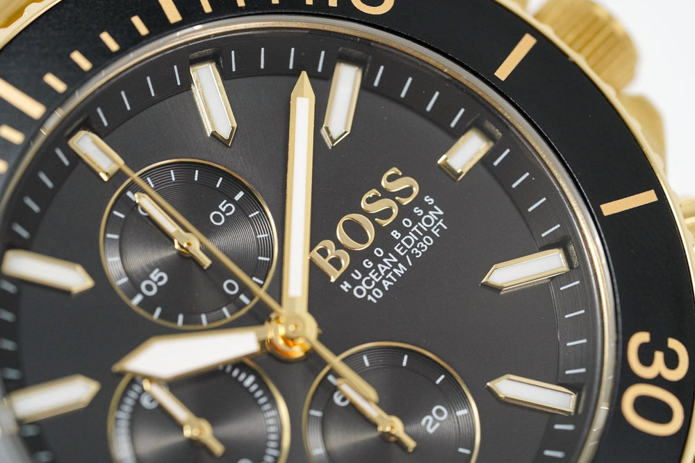 Hugo Boss Men S ur Chronograph Ocean Edition guld Hb1513703