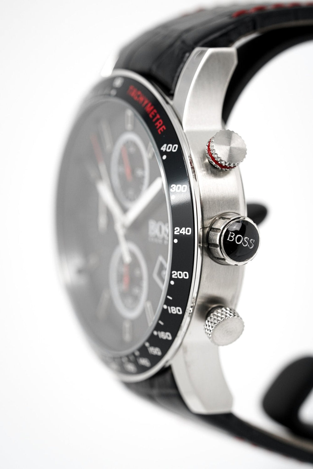 Hugo Boss Men S ur Chronograph Rafale sort Hb1513390