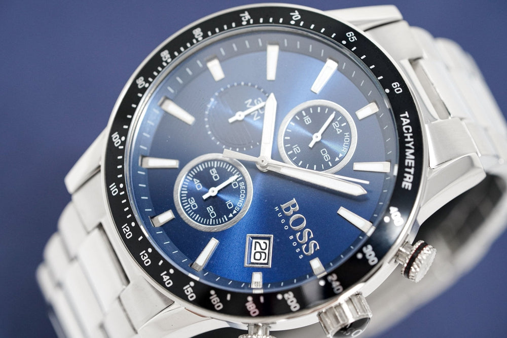 Hugo Boss Men S ur Chronograph Rafale blå Hb1513510