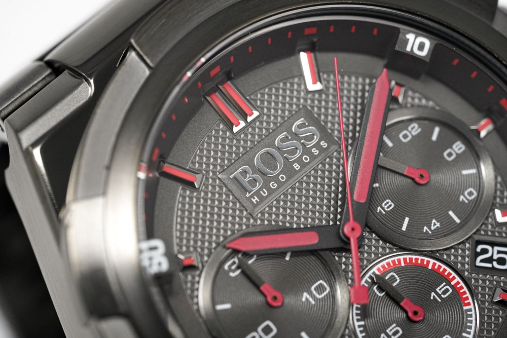 Hugo Boss Men S ur Chronograph Supernova Gun Metal Hb1513361