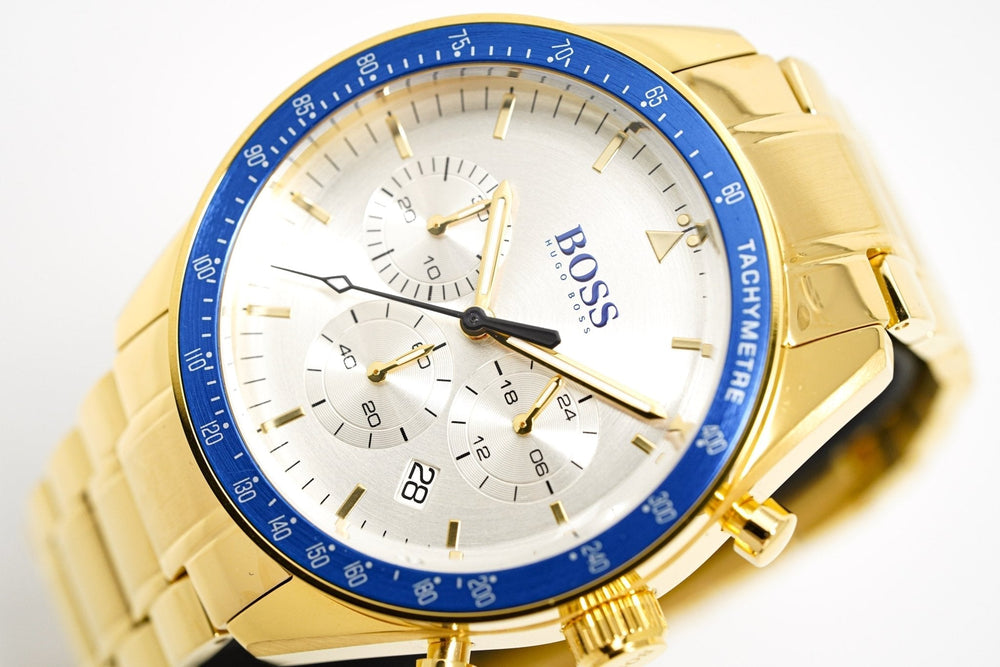 Hugo Boss Men S ur Chronograph Trophy guld Hb1513631