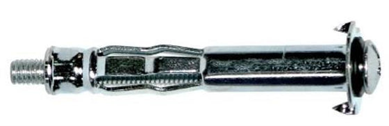 Expandet hulrumsdybel metal 65mm til gipsplader 6x65mm 12mm bor - Expandet