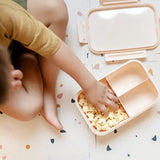 Madkasse med 3 rum lækagesikker, mikroovn- og opvaskesikker – Sand – 3 Sprouts