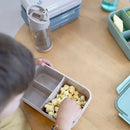 Madkasse opdelt i 3 rum lækagesikker taupe – mikroovn/fryser/opvask – 3 Sprouts