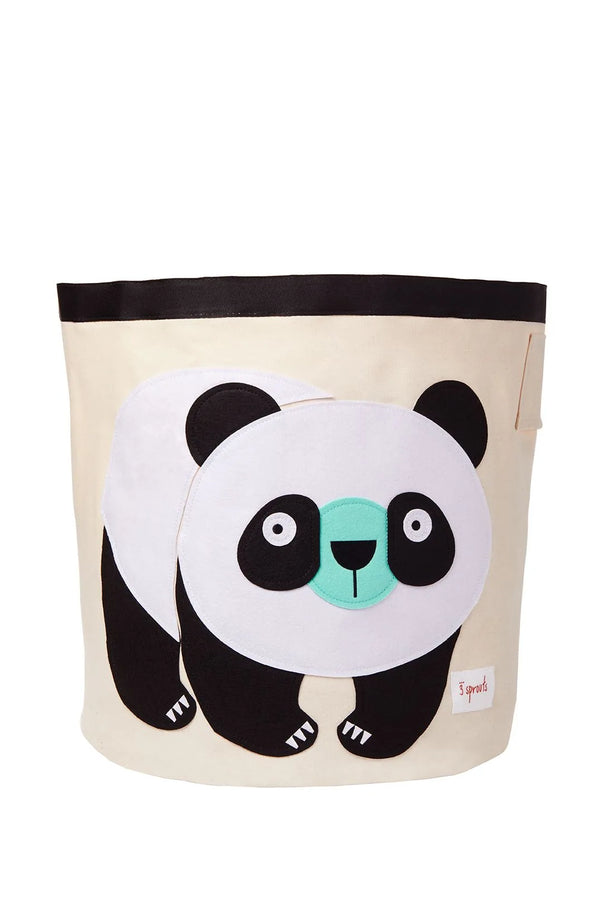 3 Sprouts Opbevaringsbeholder Rund, Panda