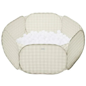 3 Sprouts Boldbassin, Gingham beige