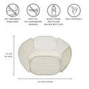 3 Sprouts Boldbassin, Gingham beige