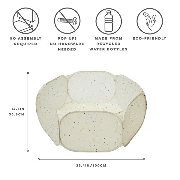 3 Sprouts Boldbassin, Terrazzo beige