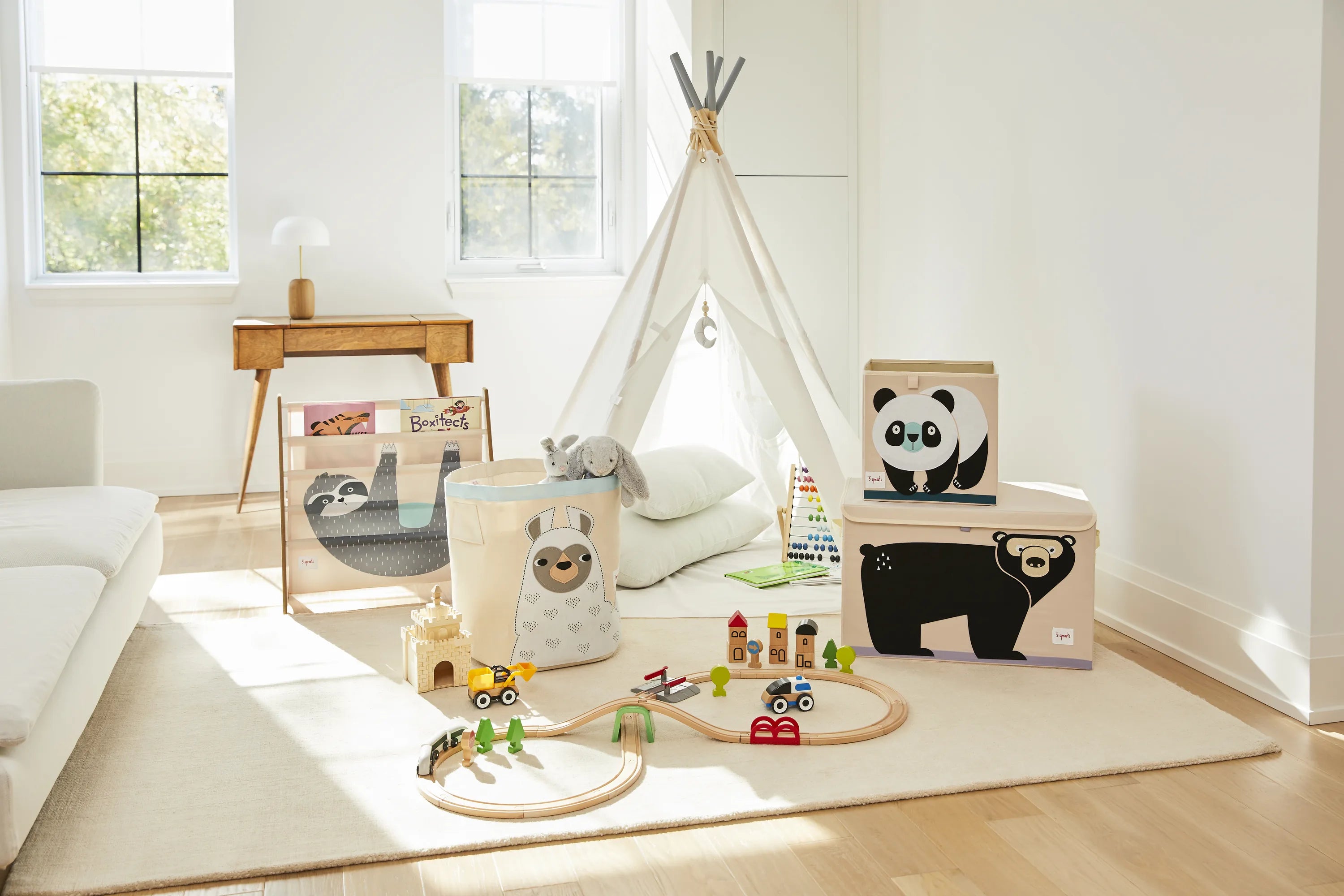 3 Sprouts Opbevaringskasse, Panda