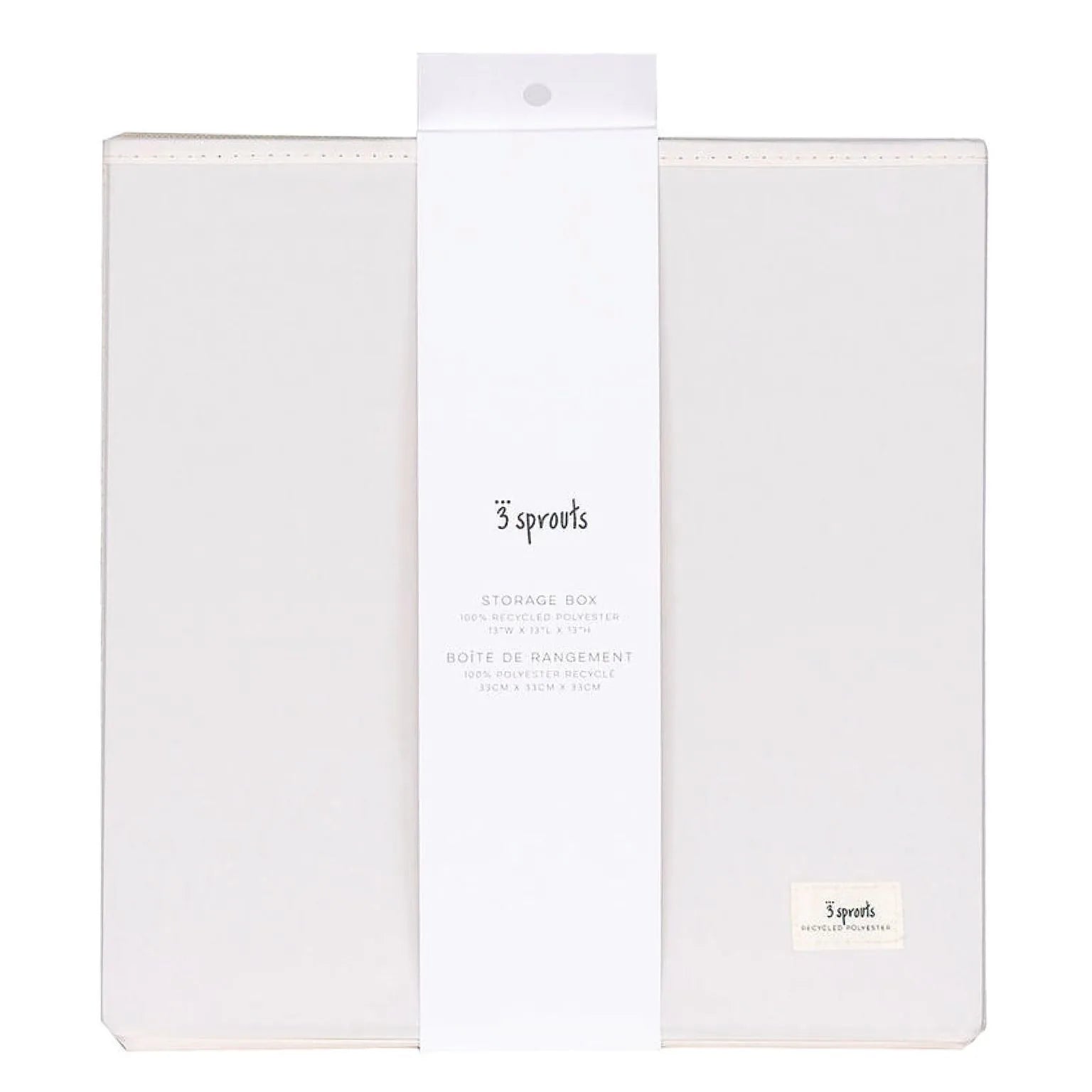 3 Sprouts Opbevaringskasse, Creme