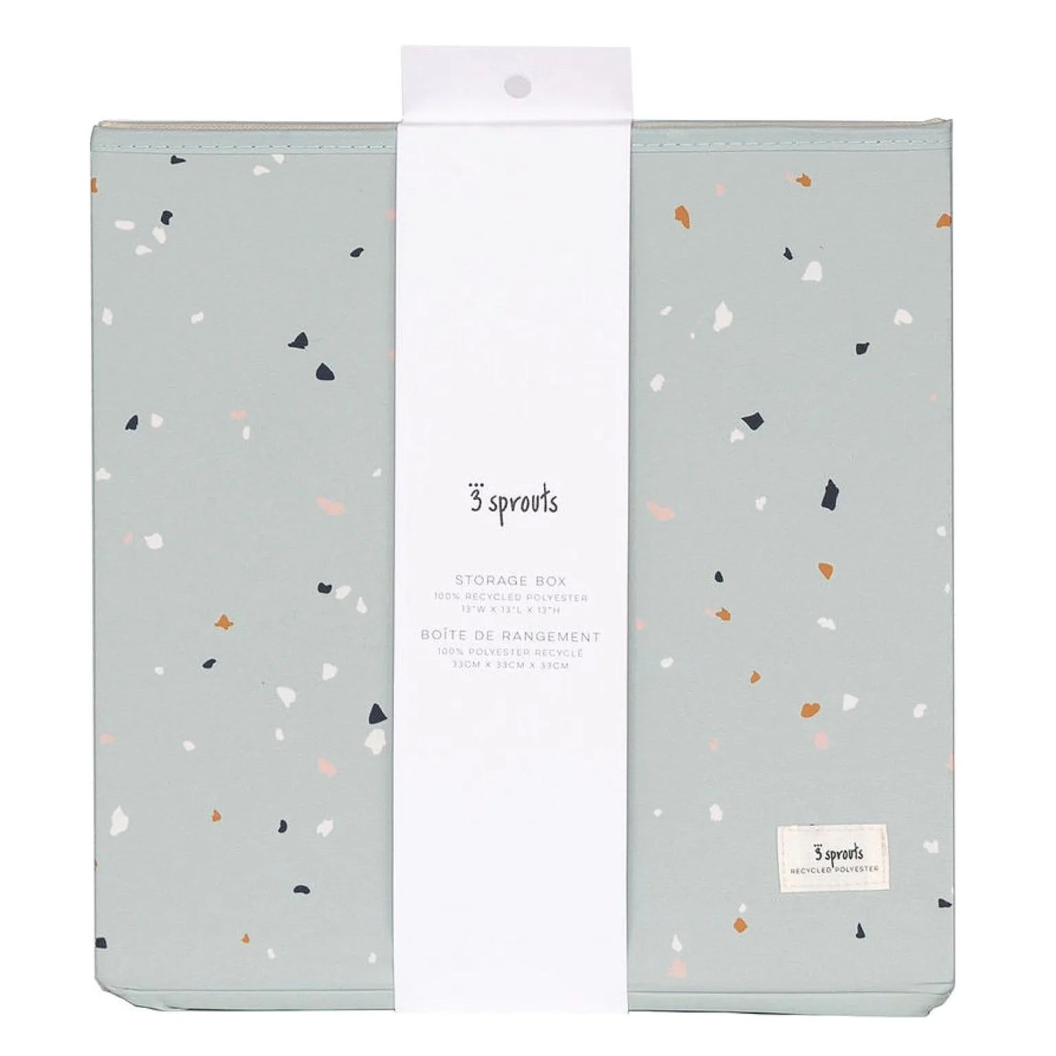 Opbevaringskasse – Terrazzo, Grøn – 3 Sprouts