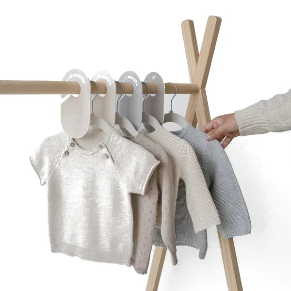 Skabsdeler (8 Stk.) – Beige grå – 3 Sprouts