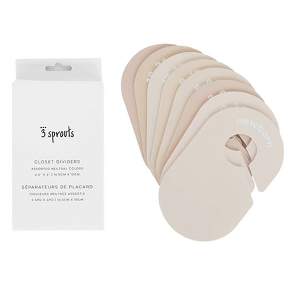 3 Sprouts Skabsdeler (8 stk.), Neutral