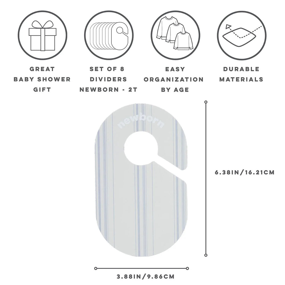 Skabsdeler (8 Stk.) – Stripe – 3 Sprouts