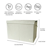 Opbevaringskasse Med Låg – Gingham beige – 3 Sprouts