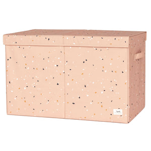 Opbevaringskasse Med Låg – Terrazzo, Ler – 3 Sprouts