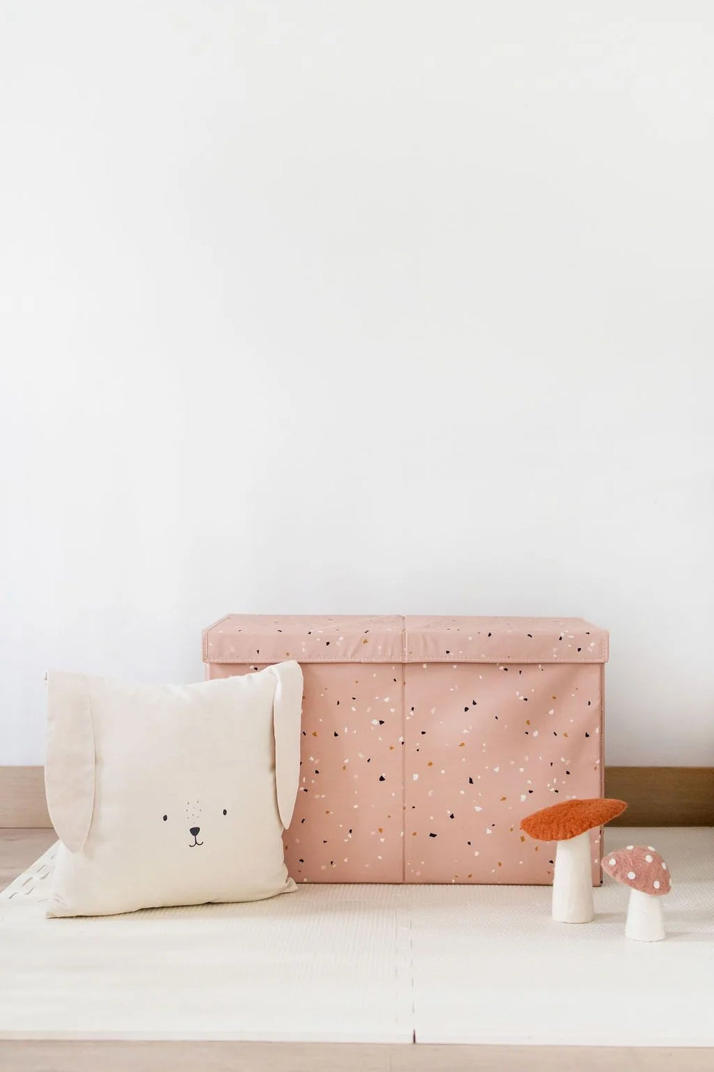 Opbevaringskasse Med Låg – Terrazzo, Ler – 3 Sprouts
