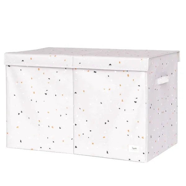 Opbevaringskasse Med Låg – Terrazzo, Lysegrå – 3 Sprouts