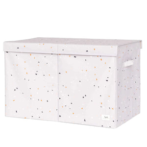 Opbevaringskasse Med Låg – Terrazzo, Lysegrå – 3 Sprouts