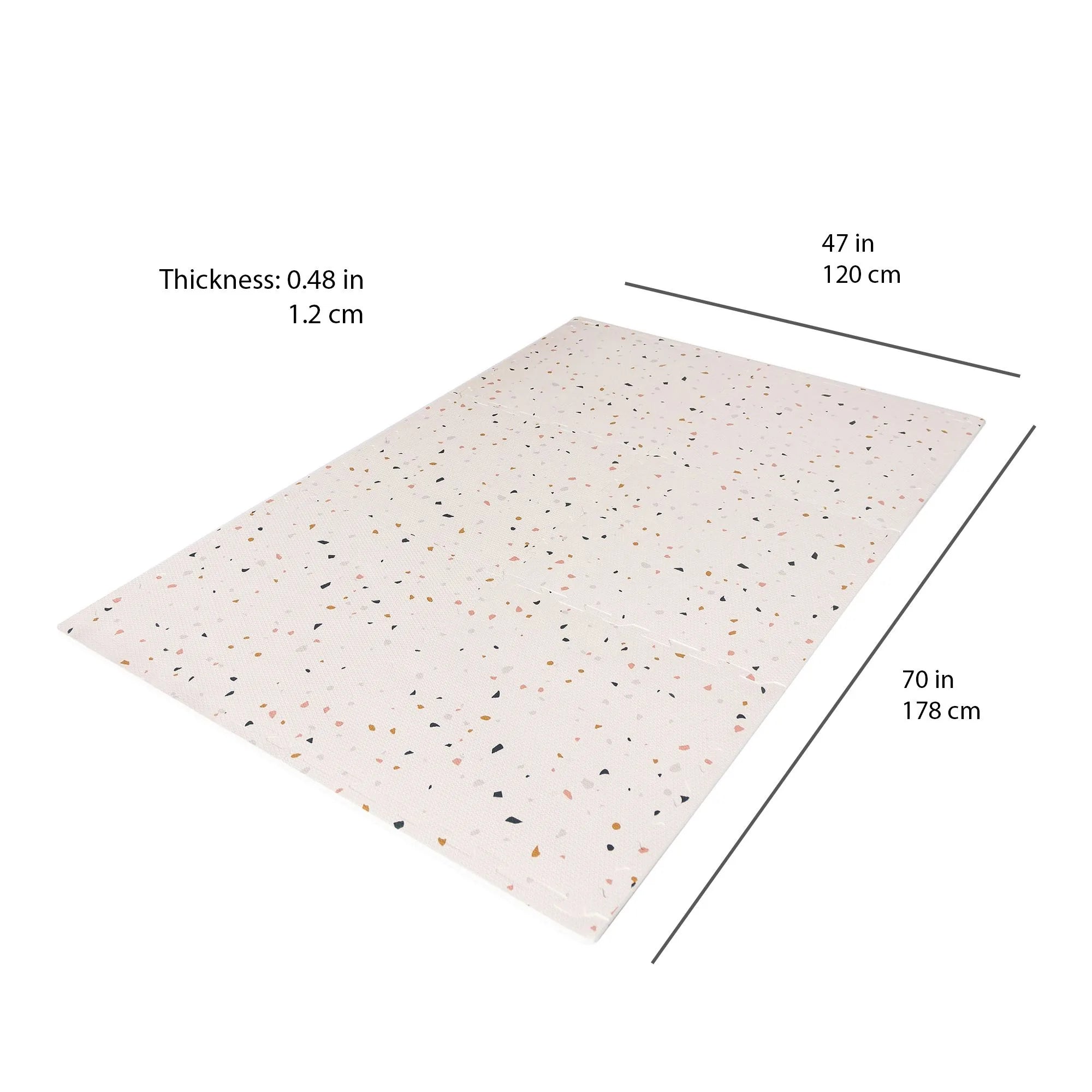 3 prouts Gulvpuslespil, Terrazzo/Lys rosa