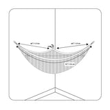 Legetøjshængekøje til opbevaring 117x178 cm – 3 Sprouts