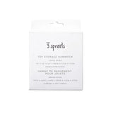 Legetøjshængekøje til opbevaring 117x178 cm – 3 Sprouts