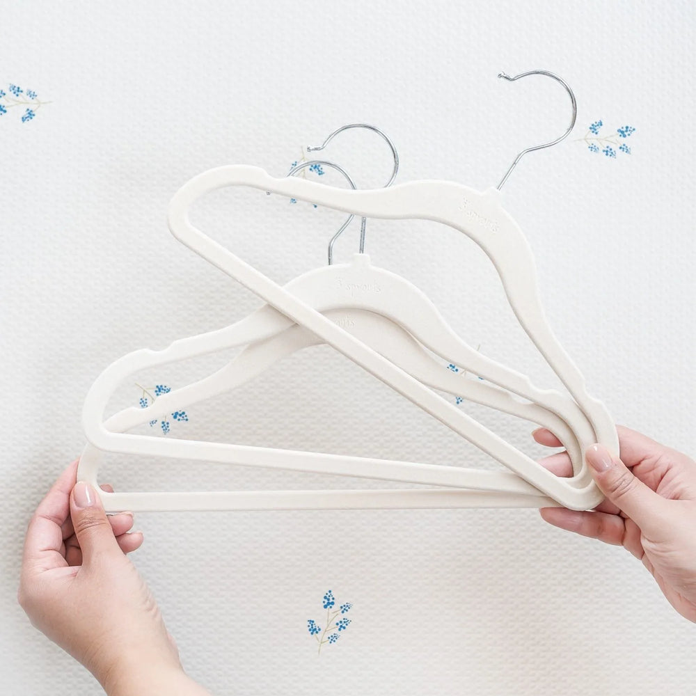 Velourbøjle (15 Stk.) – Beige – 3 Sprouts