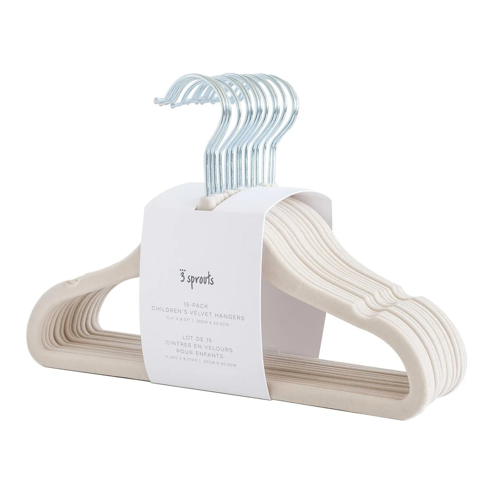 Velourbøjle (15 Stk.) – Beige – 3 Sprouts