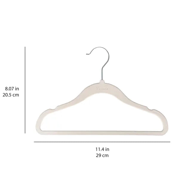 Velourbøjle (15 Stk.) – Creme – 3 Sprouts