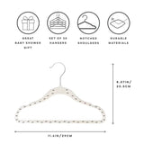 Velourbøjle (15 Stk.) – Double dot beige – 3 Sprouts