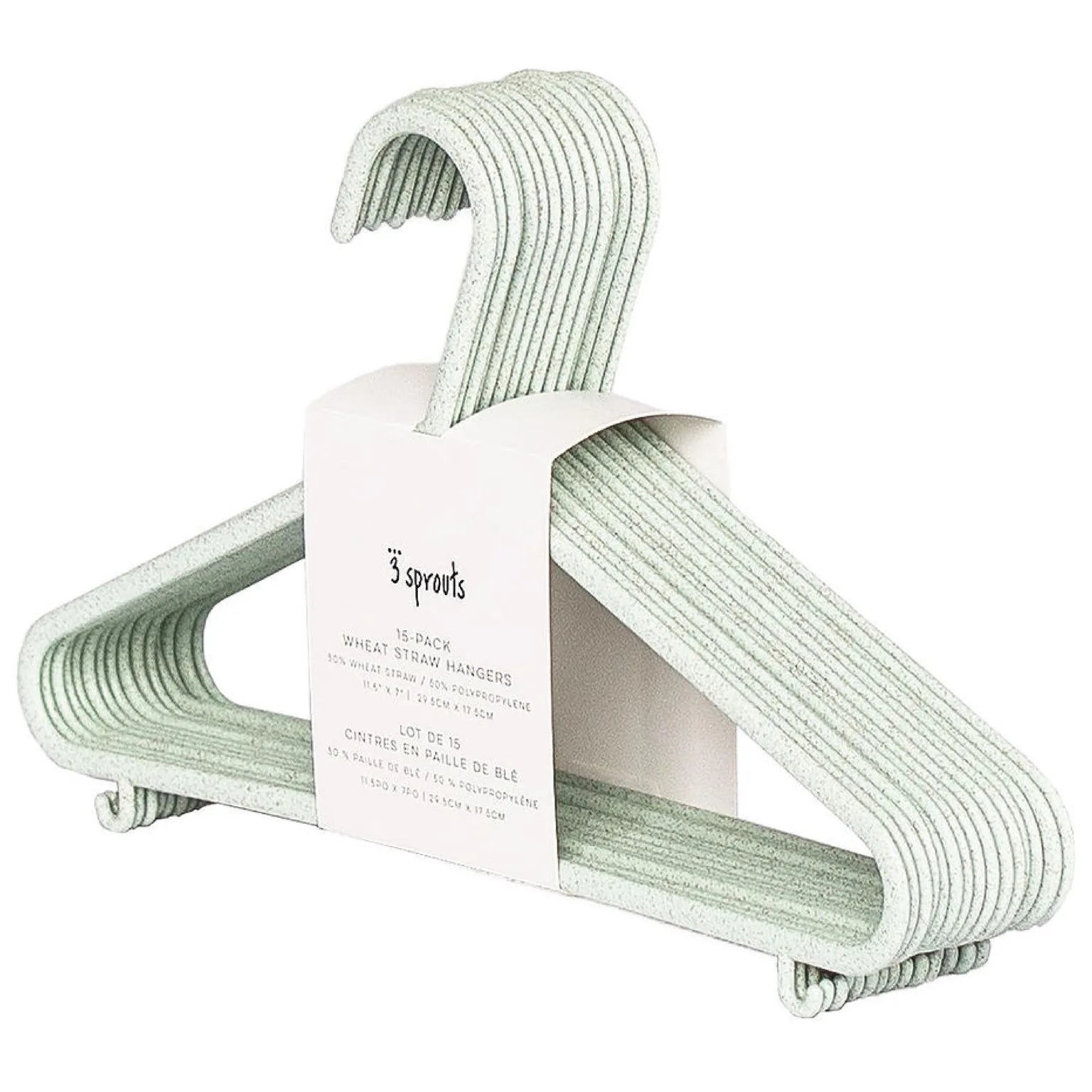3 Sprouts Bøjle i hvede halm (15 stk.), Grøn