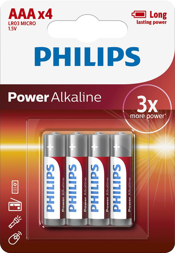 Philips Power Life AAA type Standardbatterier