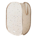 3 Sprouts Pop-up vasketøjskurv, Terrazzo beige