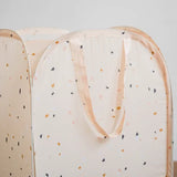 3 Sprouts Pop-up vasketøjskurv, Terrazzo beige
