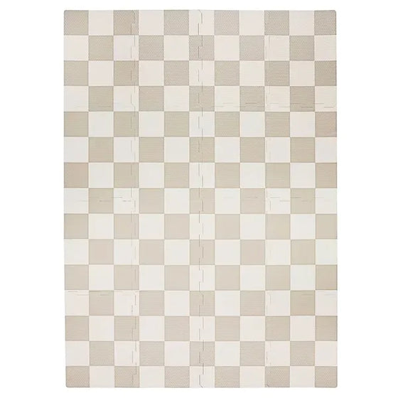 3 prouts Gulvpuslespil, Checkerboard beige