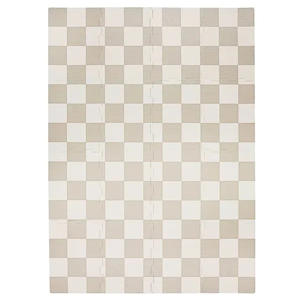 3 prouts Gulvpuslespil, Checkerboard beige