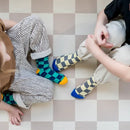 3 prouts Gulvpuslespil, Checkerboard beige